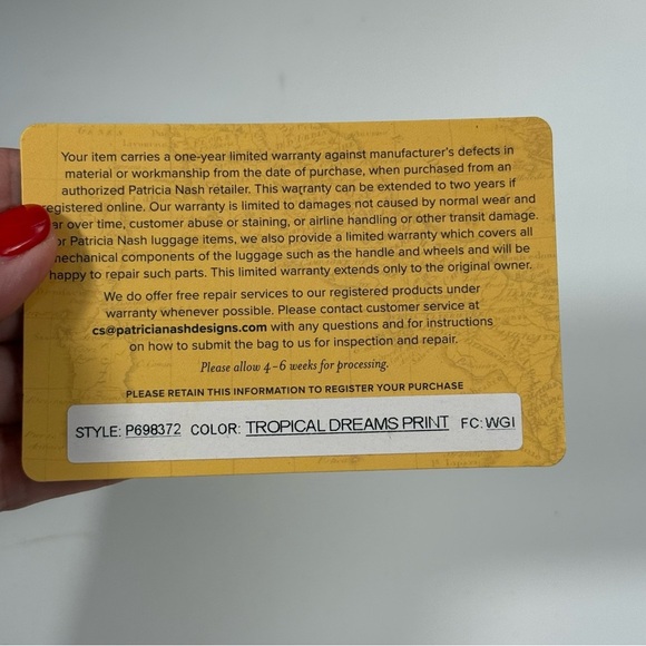 Patricia Nash Aveley tropical dreams leather crossbody purse P698372 - Picture 11 of 11